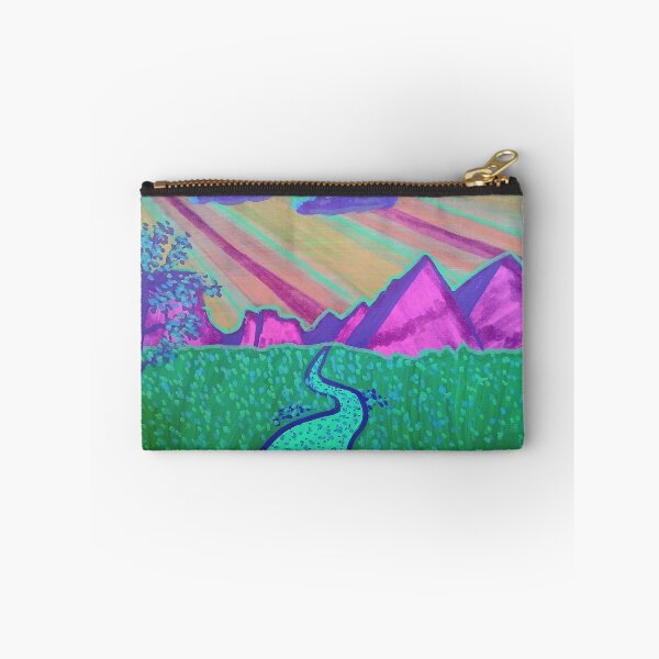 Item preview, Purple mountains, blue sky, green grass designed and sold by SnazzyWolfArt.