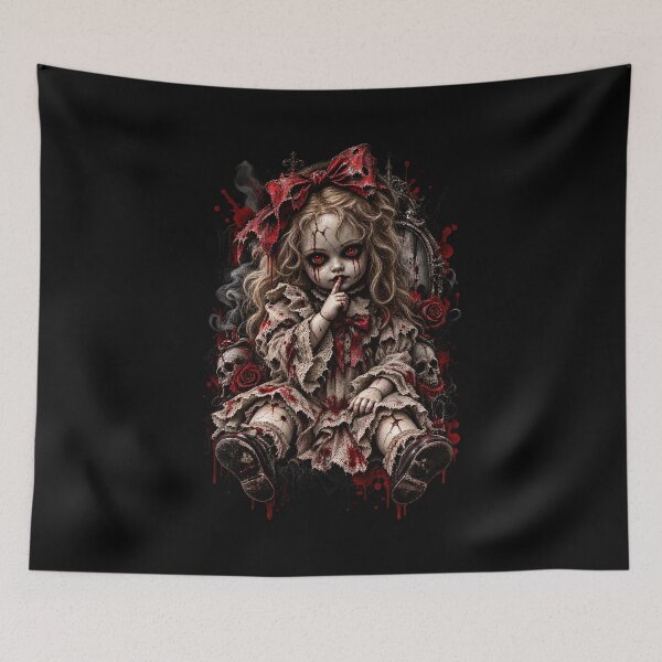 Item preview, Creepy Haunted Doll – Gothic Horror Doll designed and sold by Redshop04.