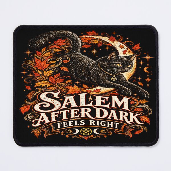Item preview, Gothic Black Cat Halloween – Salem After Dark designed and sold by TheInkRaven.