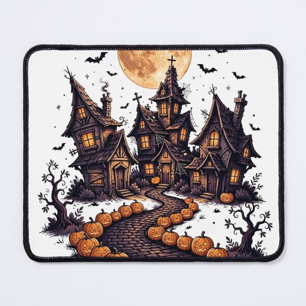 Item preview, Spooky Village Shirt — Haunted Town Halloween Tee designed and sold by unthinkabletees.