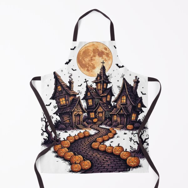 Item preview, Spooky Village Shirt — Haunted Town Halloween Tee designed and sold by unthinkabletees.