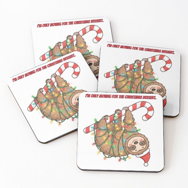 Item preview, I Am Only Moving For The Christmas Dessert Lazy Sloth designed and sold by SmartPuns.