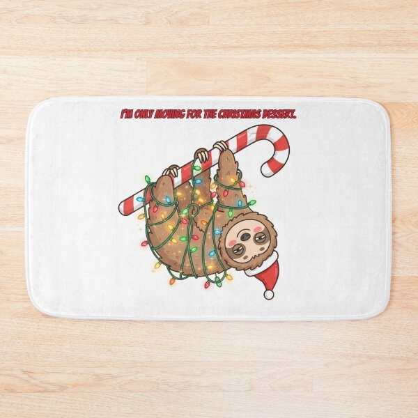 Item preview, I Am Only Moving For The Christmas Dessert Lazy Sloth designed and sold by SmartPuns.
