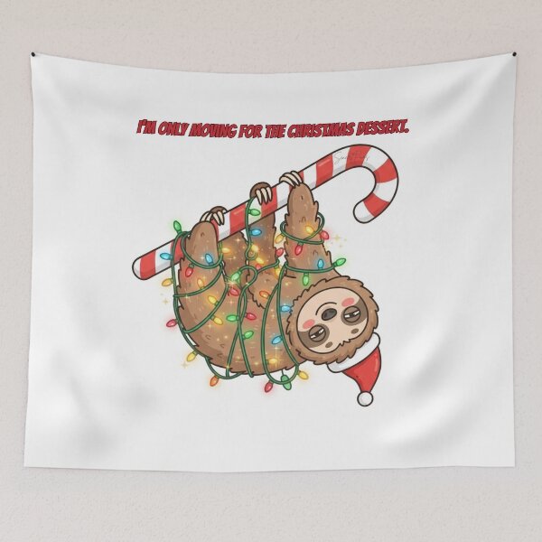Item preview, I Am Only Moving For The Christmas Dessert Lazy Sloth designed and sold by SmartPuns.
