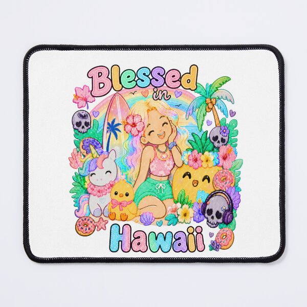 Item preview, Blessed in Hawaii Pastel Goth Kawaii Beach Aesthetic designed and sold by TheChalkyFox.