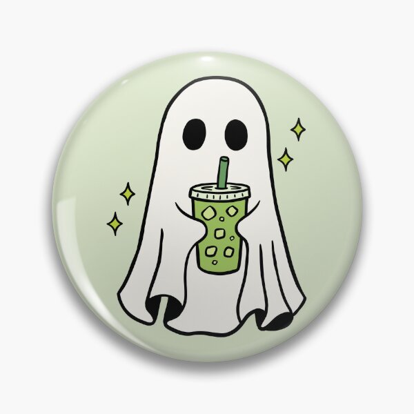 Item preview, matcha lover ghost designed and sold by PeachyLitchi.
