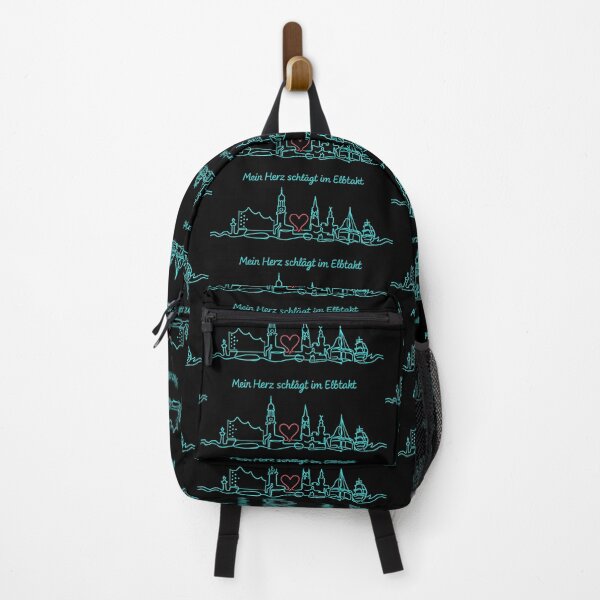 Item preview, Hamburg Skyline One Line Art – Heart in the rhythm of the Elbe designed and sold by Pineapple-Tree.