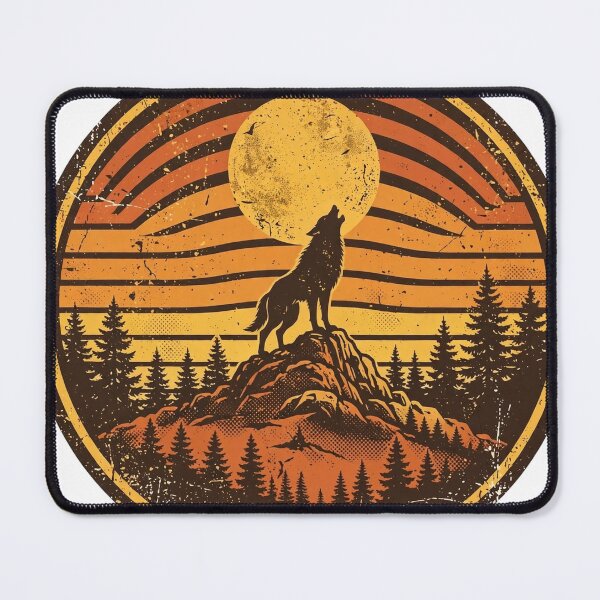Item preview, Werewolf Full Moon Shirt — Retro Howling Halloween Tee designed and sold by unthinkabletees.