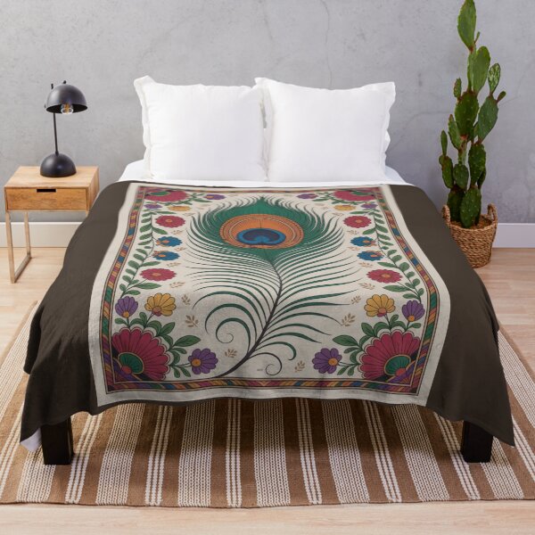 Item preview, Colorful Peacock Feather Mandala designed and sold by NatArtSA.