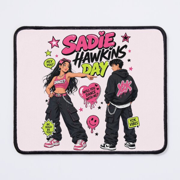 Item preview, Cute Y2K Anime Couples Sadie Hawkins Day Dance designed and sold by CloudyCatArt.