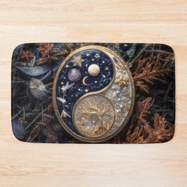 Item preview, Foliage-Framed Yin-Yang Medallion designed and sold by KingsArtworx 2.