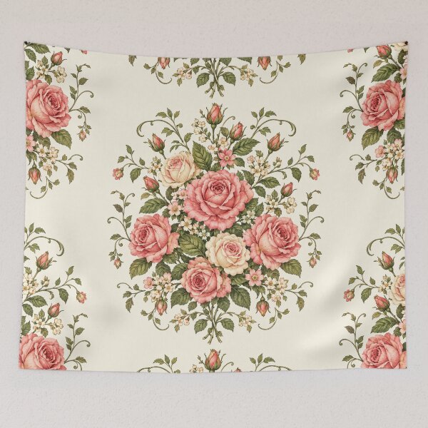 Item preview, Bed of Roses Duvet Cover & Pillow | Vintage Floral Botanical Pattern | Cottagecore Home Decor designed and sold by ElegantPeople.
