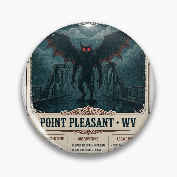 Item preview, Mothman Shirt — Vintage Cryptid Halloween Tee designed and sold by unthinkabletees.