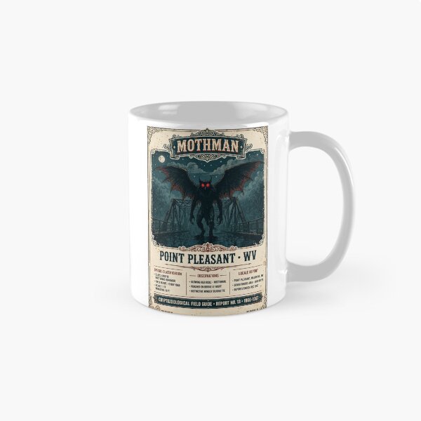 Item preview, Mothman Shirt — Vintage Cryptid Halloween Tee designed and sold by unthinkabletees.
