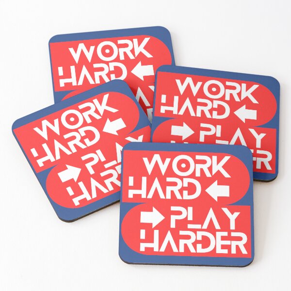 Item preview, Work hard Play hard designed and sold by lolamanzanas.