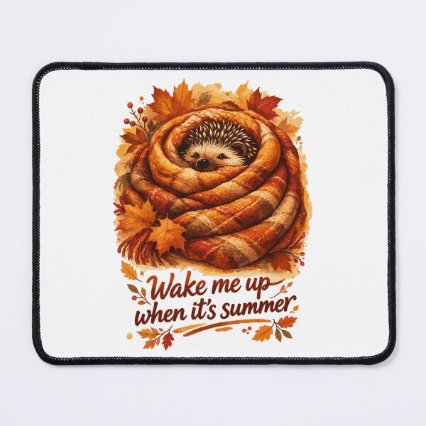 Item preview, Cute hedgehog hibernating blanket saying designed and sold by Pineapple-Tree.