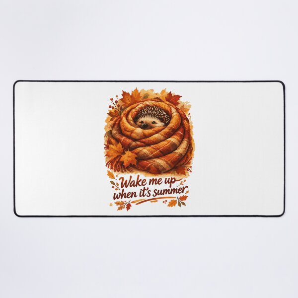 Item preview, Cute hedgehog hibernating blanket saying designed and sold by Pineapple-Tree.