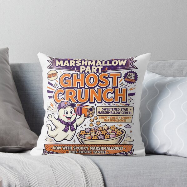 Item preview, Ghost Crunch Cereal Shirt — Retro Spooky Breakfast Tee designed and sold by unthinkabletees.
