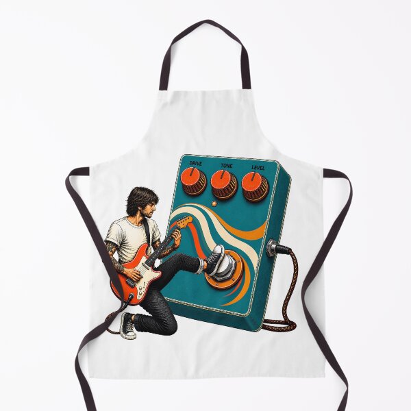 Item preview, Guitar Pedal Obsession – Retro Electric Guitarist Effects Pedal Art designed and sold by Digital Culture Studio.