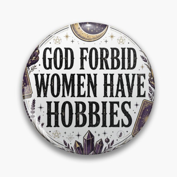 Item preview, God Forbid Women Have Hobbies Shirt — Feminist Witch Halloween Tee designed and sold by unthinkabletees.