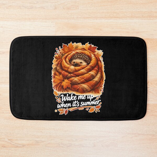 Item preview, Cute hedgehog hibernating blanket saying designed and sold by Pineapple-Tree.