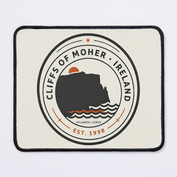 Item preview, Vintage Circular Badge Cliffs Of Moher Ireland Crest Vector designed and sold by Shutter-Dragon.