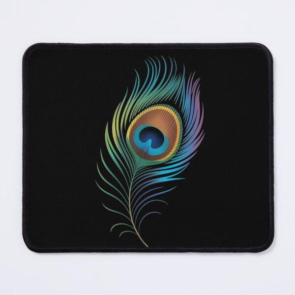 Item preview, Elegant Peacock Feather on Dark Background designed and sold by NatArtSA.