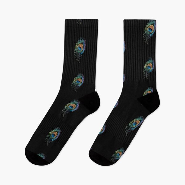 Item preview, Elegant Peacock Feather on Dark Background designed and sold by NatArtSA.
