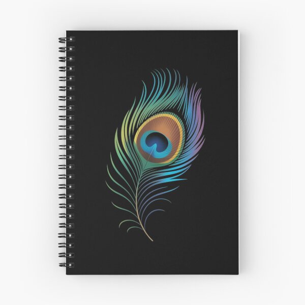 Item preview, Elegant Peacock Feather on Dark Background designed and sold by NatArtSA.