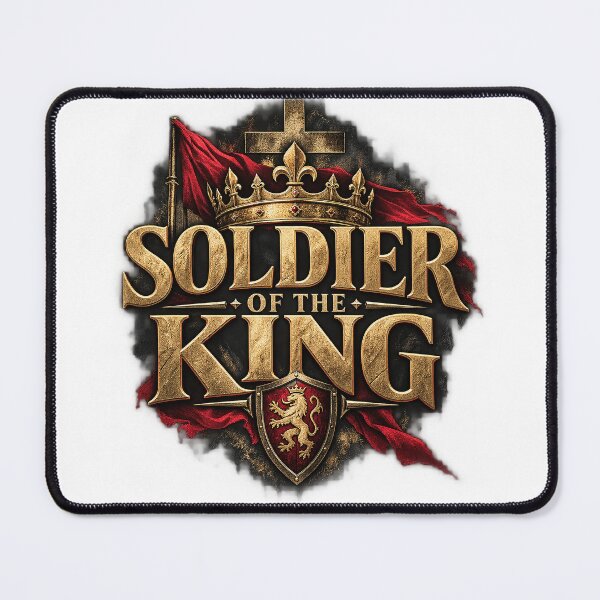 Item preview, Soldier Of The King Christian Warrior designed and sold by TheBrainArt.