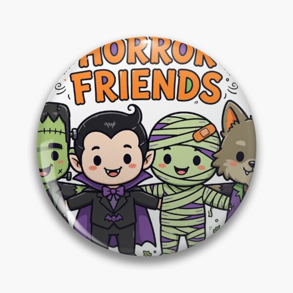 Item preview, Horror Friends Shirt — Cute Classic Monsters Halloween Tee designed and sold by unthinkabletees.