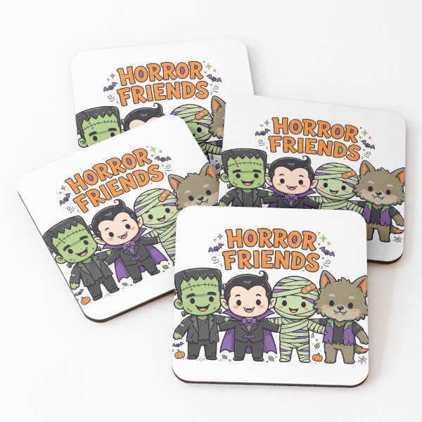 Item preview, Horror Friends Shirt — Cute Classic Monsters Halloween Tee designed and sold by unthinkabletees.