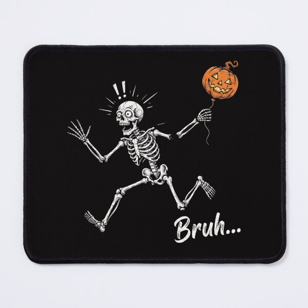 Item preview, Bruh Skeleton Chasing Pumpkin Balloon Funny Halloween designed and sold by w66aboo.