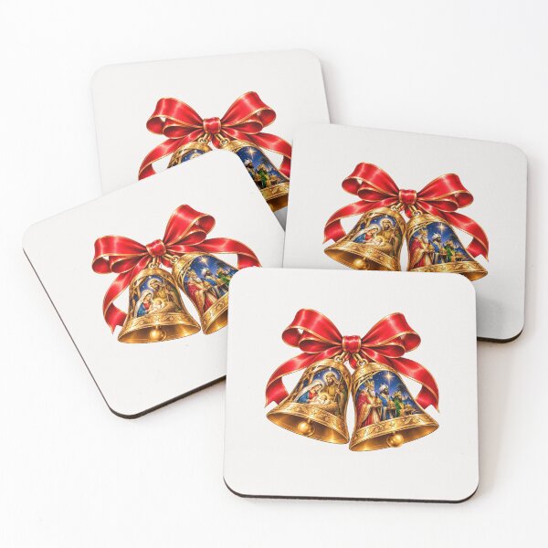 Item preview, Merry Christmas Nativity Bells with Three Wise Men designed and sold by annenambiro.