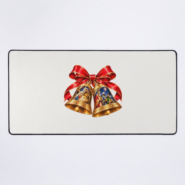 Item preview, Merry Christmas Nativity Bells with Three Wise Men designed and sold by annenambiro.