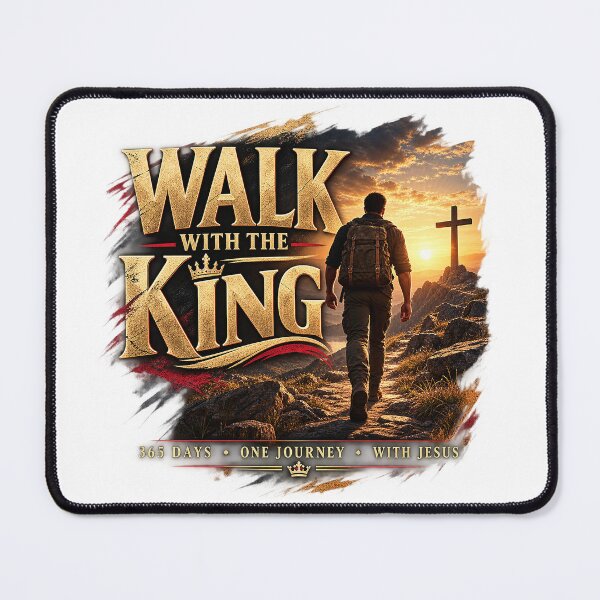 Item preview, Walk With The King Christian Journey With Jesus designed and sold by TheBrainArt.