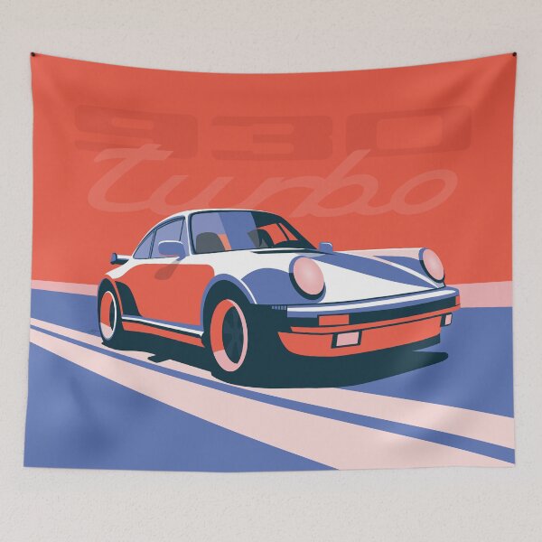 Item preview, Porsche 930 Turbo Pop Art Horizontal Print designed and sold by blackdogshop.