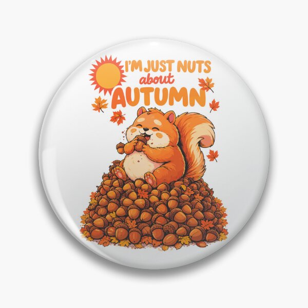 Item preview, Nuts About Autumn | Chubby Squirrel Design designed and sold by Pineapple-Tree.