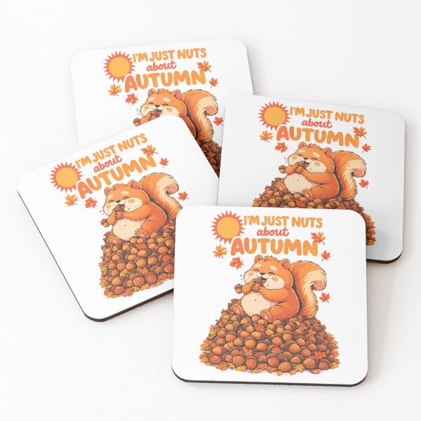 Item preview, Nuts About Autumn | Chubby Squirrel Design designed and sold by Pineapple-Tree.