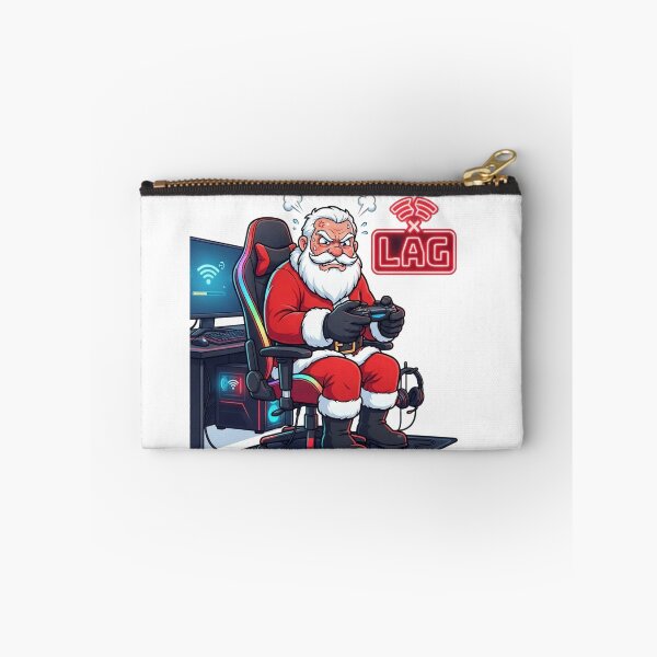 Item preview, All I Want For Christmas Is Low Ping Funny Gamer Santa Claus designed and sold by SmartPuns.