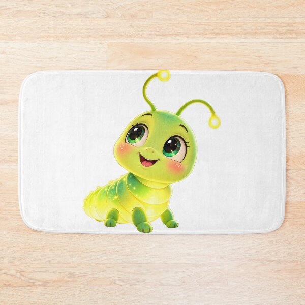Item preview, Glowing Green Caterpillar – Cute Bioluminescent Bug designed and sold by DesignsbyVelvet.