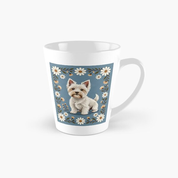 Item preview, A charming illustration of wide-eyed white Scottish Terrier dog. designed and sold by Ponted.