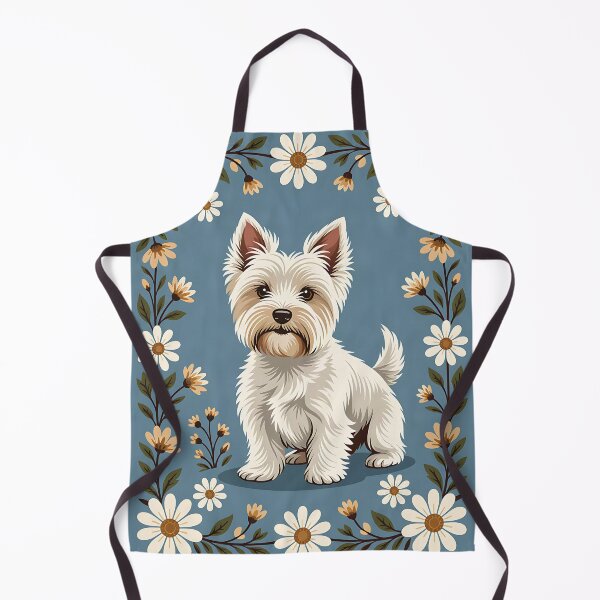 Item preview, A charming illustration of wide-eyed white Scottish Terrier dog. designed and sold by Ponted.