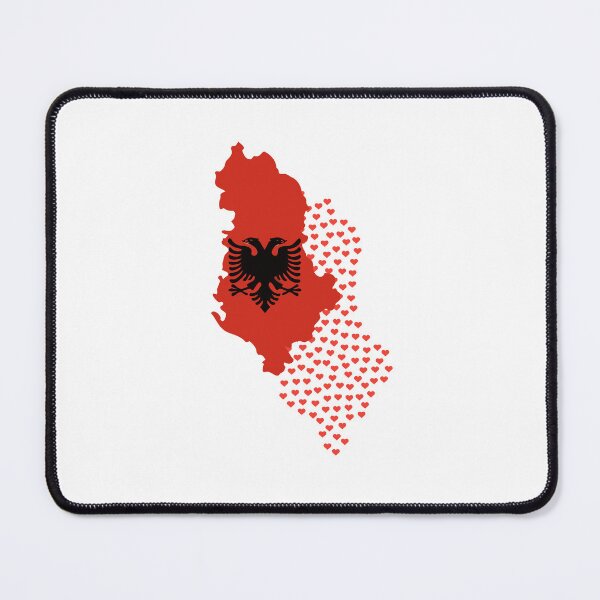 Item preview, Albania Flag Map Albanian Pride Shqipëri Red Black Eagle designed and sold by gluxdesing.