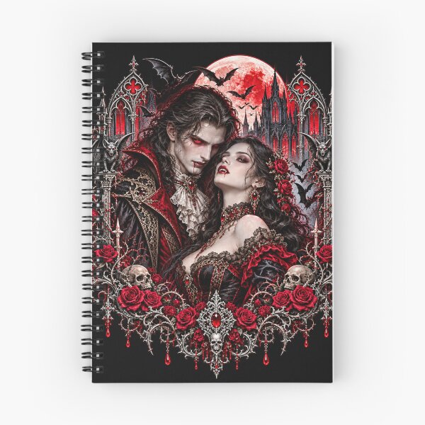 Item preview, Eternal Bloodlust – Gothic Vampire Couple Dark Romance Halloween Art designed and sold by Meentoos_1.