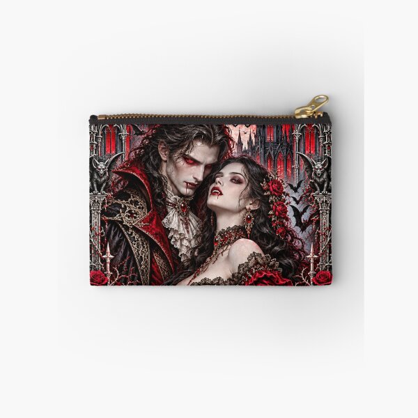 Item preview, Eternal Bloodlust – Gothic Vampire Couple Dark Romance Halloween Art designed and sold by Meentoos_1.