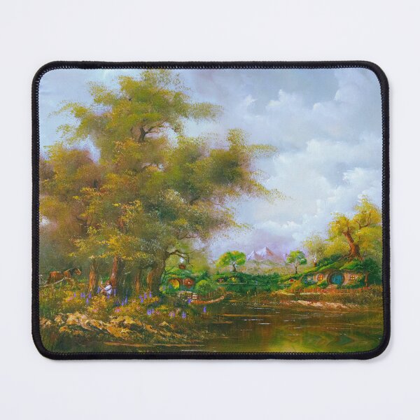 Item preview, The Shire Art Print: Lord of the Rings Inspired Oil Painting Print | Hobbiton | Bag End | Gandalf Arrives designed and sold by DarceyFloArt.