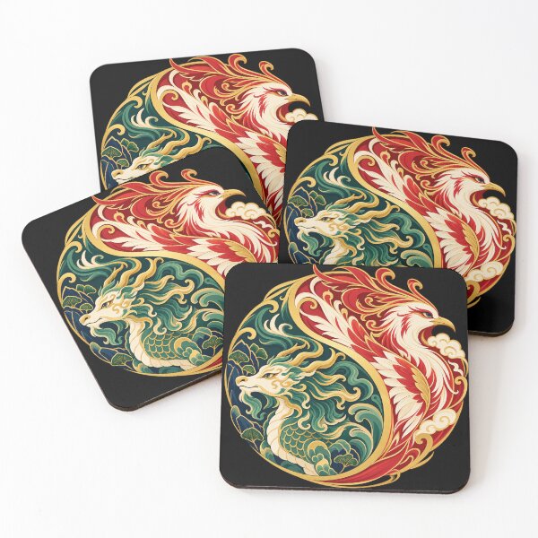 Item preview, Qilin and Phoenix - Celestial Yin-Yang designed and sold by lAnJefurtifeu.