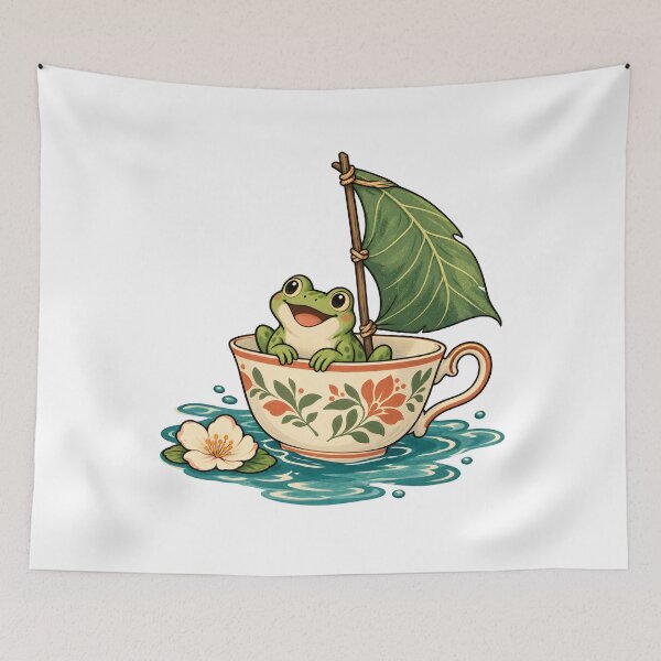 Item preview, Frog Teacup Sailor designed and sold by EpicwaveDesigns.