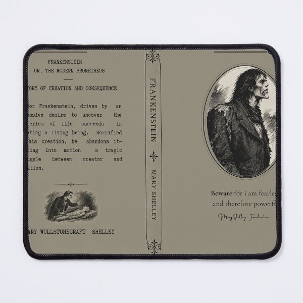 Item preview, Frankenstein Gothic Book Cover — Mary Shelley designed and sold by DesignByWhisper.